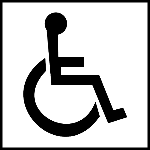Ikon för rullstolstillgänglighet.